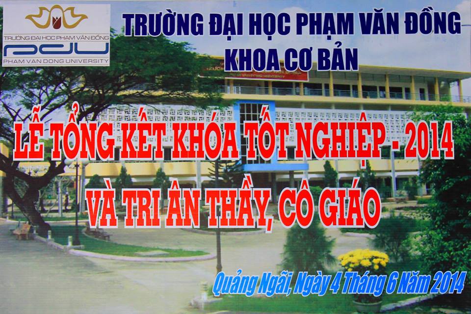 Khoa cơ bản tổ chức lễ tổng kết khóa tốt nghiệp năm 2014